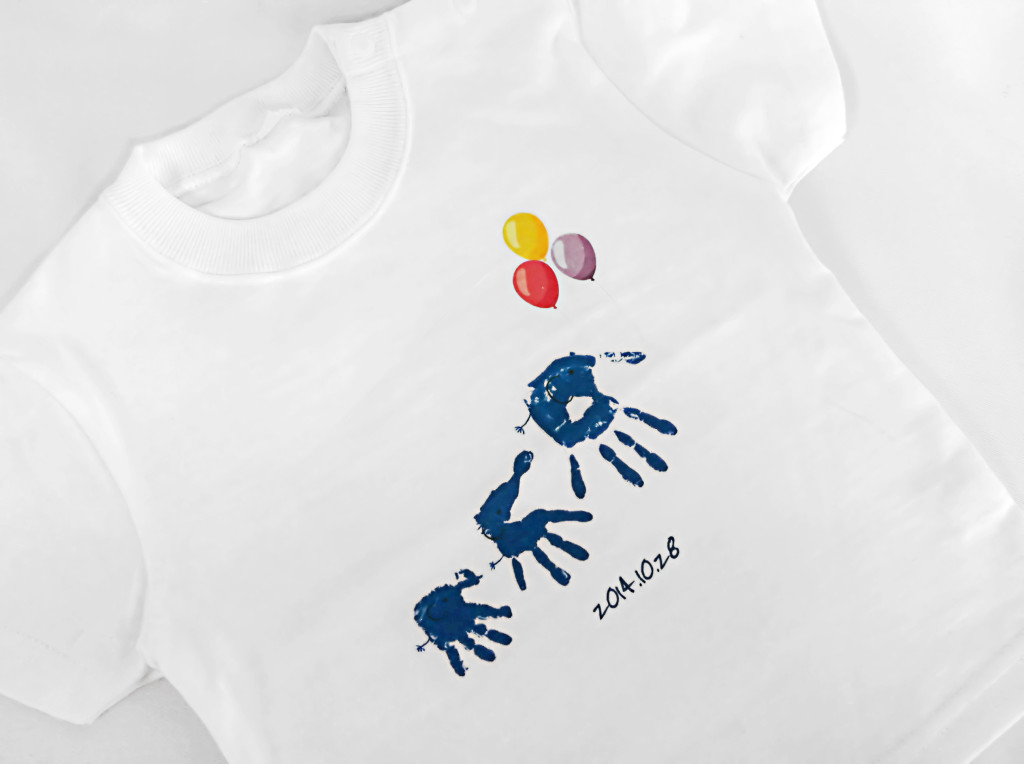 白地のTシャツなので発色よくプリントできます